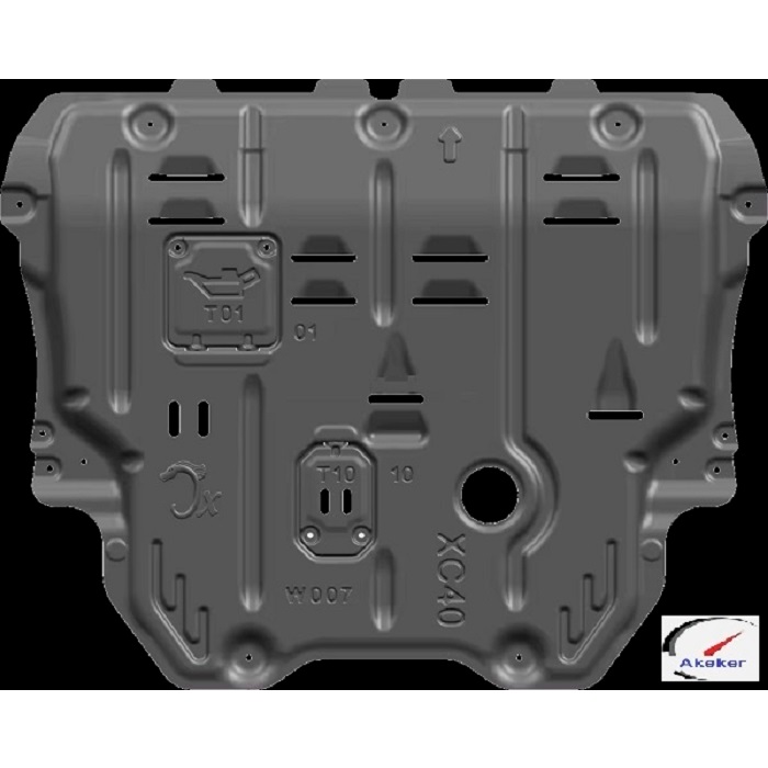 Aluminum Undertray Under Engine Cover Rust Shield for Volvo X40 19- year Petrol Diesel