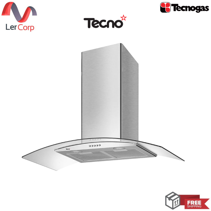 เครื่องดูดควันติดผนัง Tecno TNS HD 3490K-AC ขนาด 90 ซม. สแตนเลส
