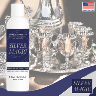 ครีมขัดเงิน/ทอง SILVER MAGIC จากอเมริกา สำหรับขัดเครื่องเงิน นาฬิกา ขนาด 236 ml และ 120 ml