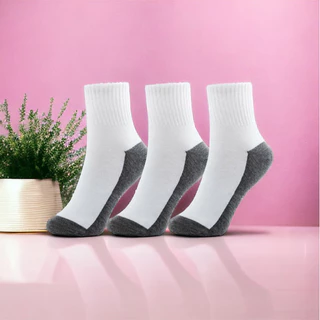 SOCKSY ถุงเท้าข้อกลาง ถุงเท้าใส่ทำงาน ใส่เรียน ใส่เล่นกีฬา คุณภาพดี FreeSize พร้อมส่ง จัดส่งไว