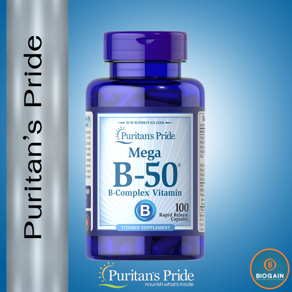 Puritan's Pride Vitamin B-50 Complex / 100 Capsules