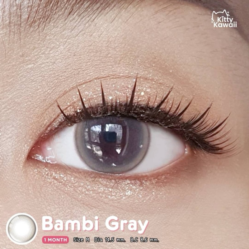 คอนแทคเลนส์ Kitty Kawaii Bambi gray