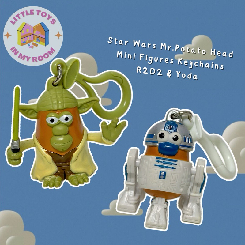 🚀 พวงกุญแจมิสเตอร์โปเตโต้ Star Wars Mr.Potato Head -  R2D2 & YODA Mini Figure✨