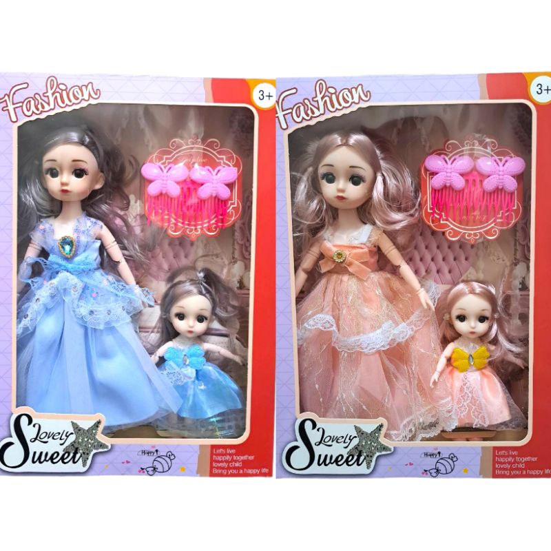 ตุ๊กตาบาร์บี้เจ้าหญิง Fashion lovely Sweet 1 เชต มีตุ๊กตาเจ้าหญิง 2 ตัว น่ารักสดใสสวยมากเหมาะซื้อเป็นของขวัญ