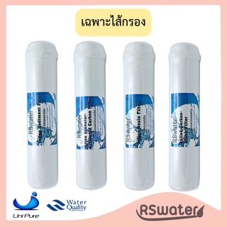 Unipure ชุดไส้กรองน้ำ 4 ขั้นตอน อินไลน์ หัวเกลียว รุ่นแขวน Inline Sediment / Gac / Resin / Post Carbon