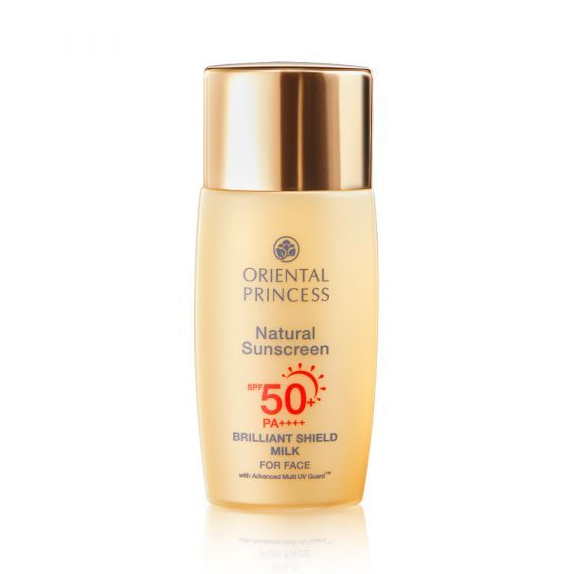 Oriental Princess Natural Sunscreen Brilliant Shield Milk For Face SPF 50+ PA++++ 50 ml