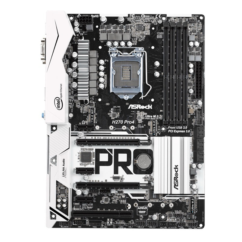 MAINBOARD (เมนบอร์ด) 1151 ASROCK H270 Pro4