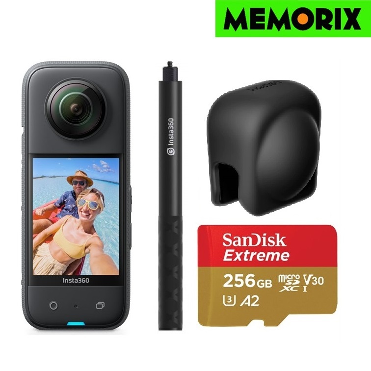 ถูกที่สุด ของแท้  (ประกันศูนย์ไทย) Insta360 X3, Selfie Stick 1.2M, Memory Card Insta360 ONE X3