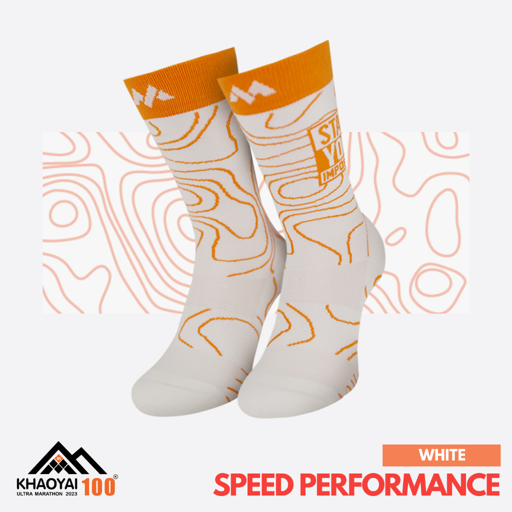 MOTIVE SOCK ถุงเท้าวิ่ง รุ่น MOTIVE x KHAOYAI 100 Speed Performance ถุงเท้ากีฬา ถุงเท้าวิ่ง