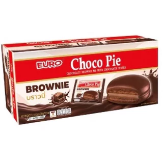 NP EURO Choco Pie ยูโร่ ช็อกโก พาย ขนาด 15 กรัม บรรจุ 12 ซอง