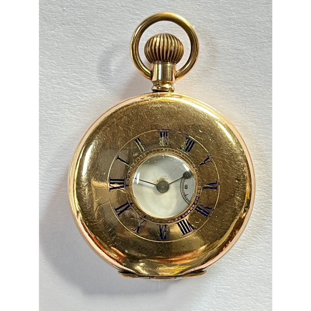 นาฬิกามือ 2 โบราณ WALTHAM POCKET WATCH 15 JEWELS ทองคำแท้เฉพาะตัวเรือนน้ำหนักทอง 33.8 กรัม