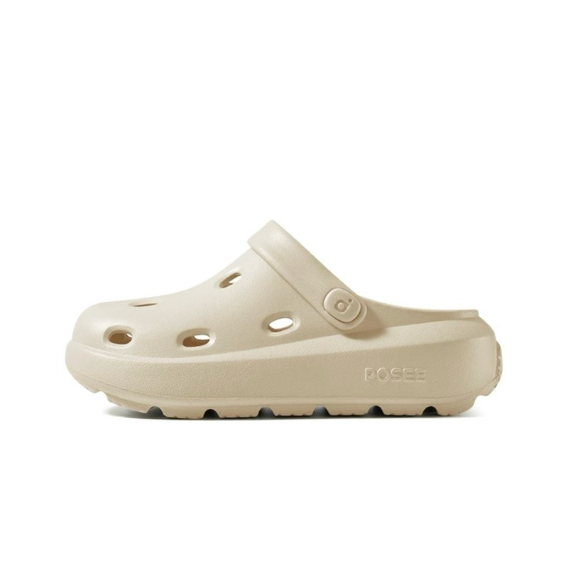 【New Arrival】Posee Cheese รองเท้าแตะแพลตฟอร์ม รองเท้าถ้ํานุ่ม รองเท้าแตะชายหาดกันลื่นกลางแจ้ง