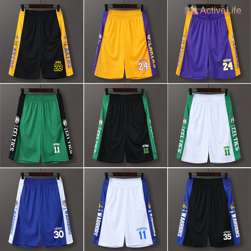 NBA เสื้อผ้าบาสเก็ตบอล กางเกงกีฬา กางเกงบาสเก็ตบอลขาสั้น คุณภาพสูง แบบแห้งเร็ว สําหรับผู้ชาย