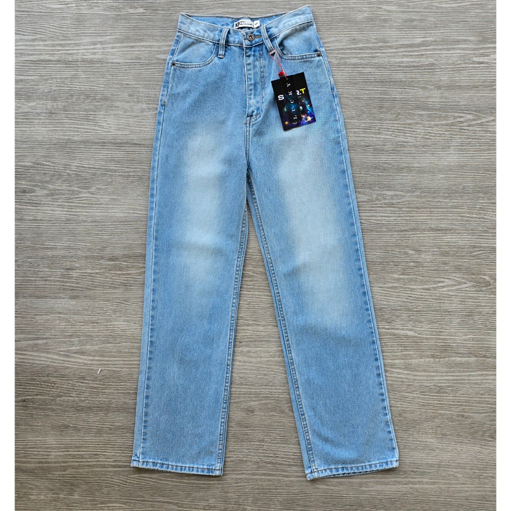 Niyom Jeans : รุ่น B203.8 กางเกงยีนส์ผู้หญิง ทรงกระบอก