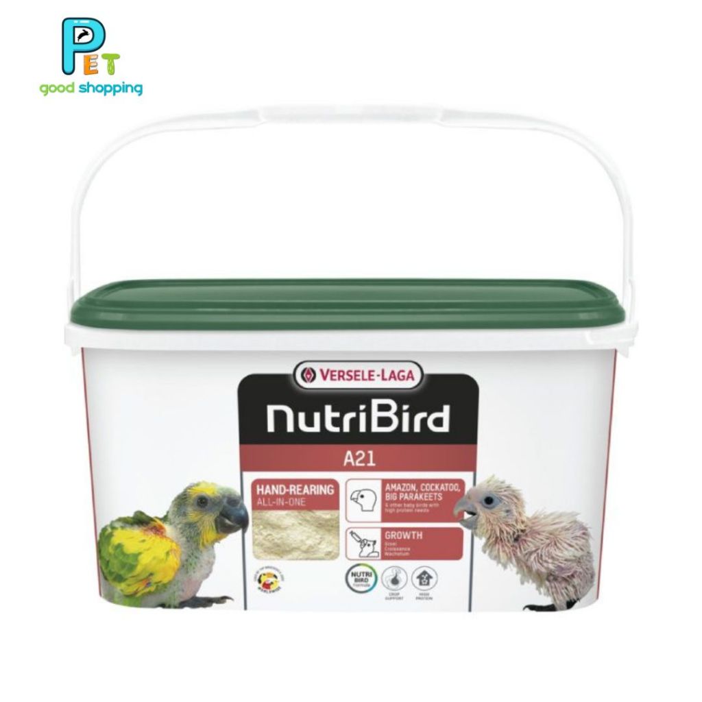 NutriBird A21 3 kg. อาหารลูกป้อน สำหรับนกทุกสายพันธุ์ 3 กก.