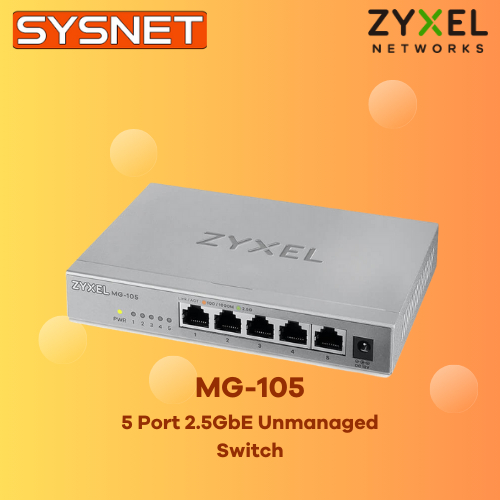 Unmanaged Switch Zyxel MG-105 port Port 2.5GbE 5Port