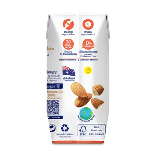 ยกลัง นมอัลมอนด์ อัลโปร ยูเอชที รสจืด 180 มล. (24 กล่อง) นมแพลนต์เบส UHT Alpro Almond Milk Unsweetened 180 ml (24 briks)