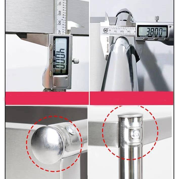 ชั้นวางของ ชั้นวางของสแตนเลสแท้ 304 3 ชั้น ชั้นสแตนเลส304 รับน้ำหนักได้ดีแข็งแรง ทนทาน - รูปที่ 2