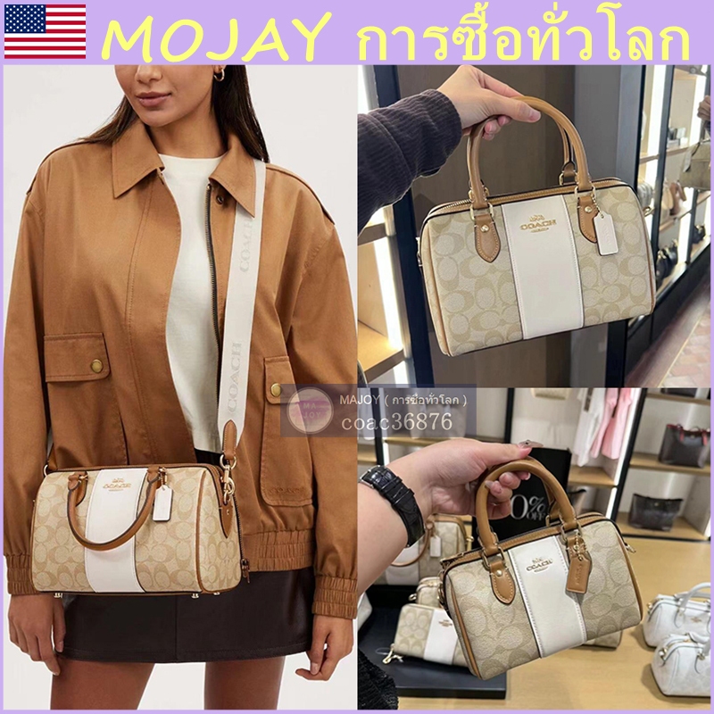 แท้ % Outlet Rowan ถุงหมอน กระเป๋าสะพายไหล่สตรีกระเป๋าถือมีซิปทันสมัย สายสะพายไหล่ถอดได้ ของขวัญผู้หญิง