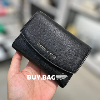 CHARLES & KEITH ( ใช้โค้ดลด30% ) CK6-10770633 size.XXS กระเป๋าสตางค์ใบสั้น ของแท้จากช็อป100%