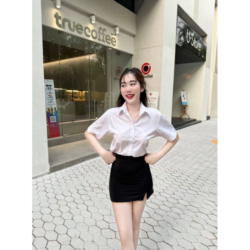 กระโปรง ทรงเอ14ผ่าหน้า109 บาท - รูปที่ 2