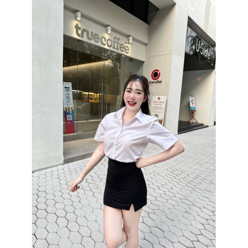 กระโปรง ทรงเอ14ผ่าหน้า109 บาท - รูปที่ 4