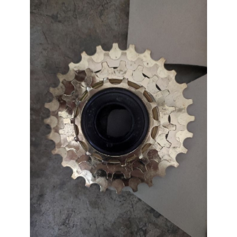 เฟืองจักรยานแบบเกลียว 5 speed สีทอง งานไต้หวัน ลื่นมาก