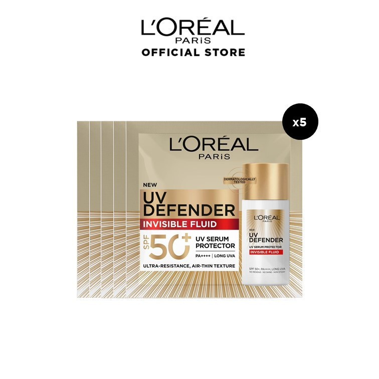 Loreal UV Defender กันแดดแบบซอง ขนาด1.5ml