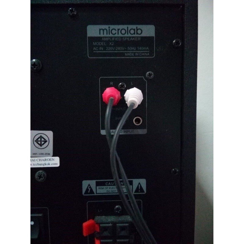 สาย av 2ออก2 rca AV to AV ขาวแดง ยาว 1.5 เมตร 3เมตร 5เมตร 10เมตร สายต่อเข้าลำโพง ต่อcd