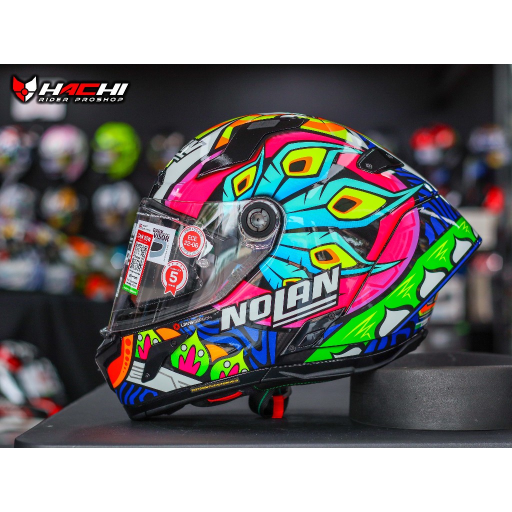 NOLAN X-804 RS ULTRA CARBON -  C.Davies Multicolor Replica