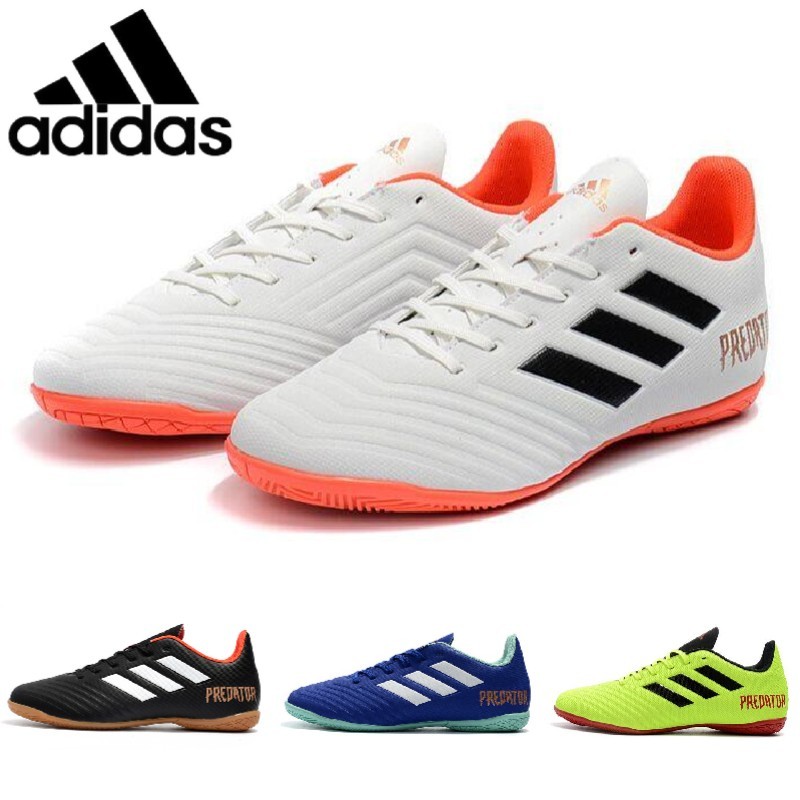 Adidas Predator 18.4TF รองเท้าฟุตซอลไซส์ หญ้าเทียม ของแท้ เหมาะกับเล่นฟุตบอลกลางแจ้ง สําหรับผู้ชาย Soccer Shoes