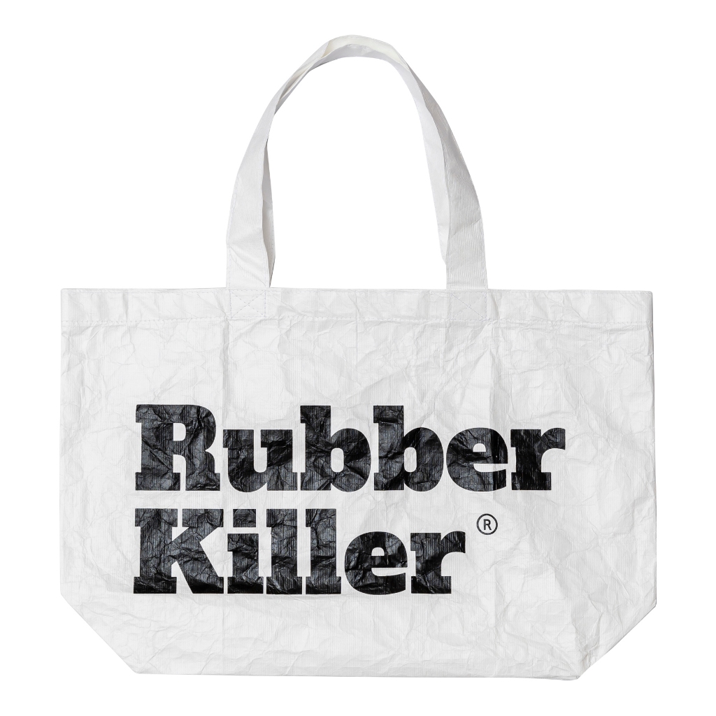 Rubber Killer - TYPO LOGO TYVEK TOTE BAG (กระเป๋าถือ, กระเป๋าสะพายข้าง) - 103000135