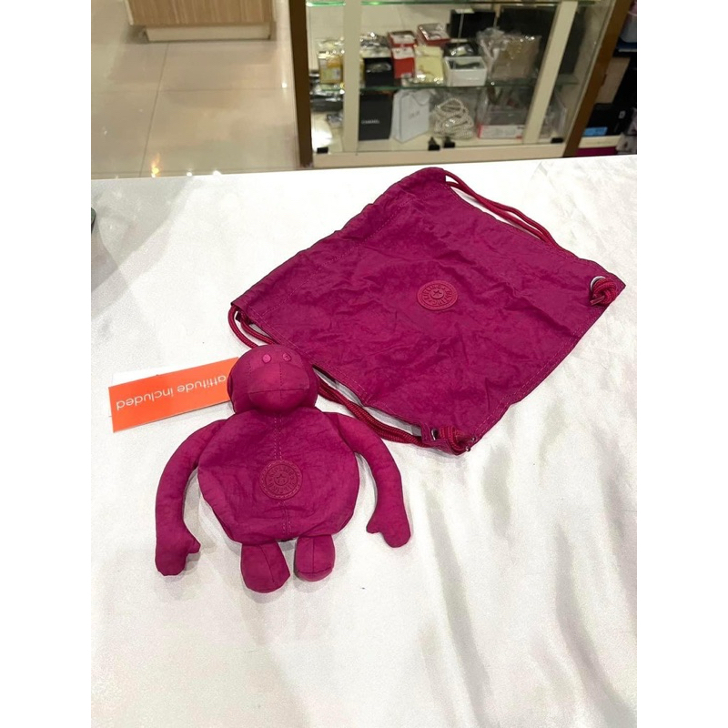 กระเป๋าเป้ kipling  mini backpack 🎒 เก็บในตุ๊กตาลิงได้ รุ่น K08296124 สี Carnation pink 🧧🧧 2,890