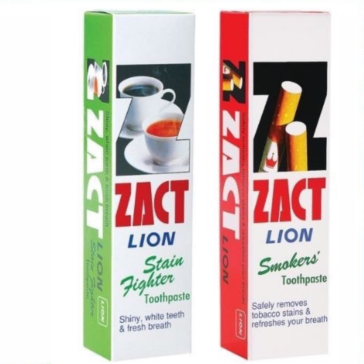 ZACT LION แซคท์ ไลอ้อน ยาสีฟันลด คราบ (160กรัม)