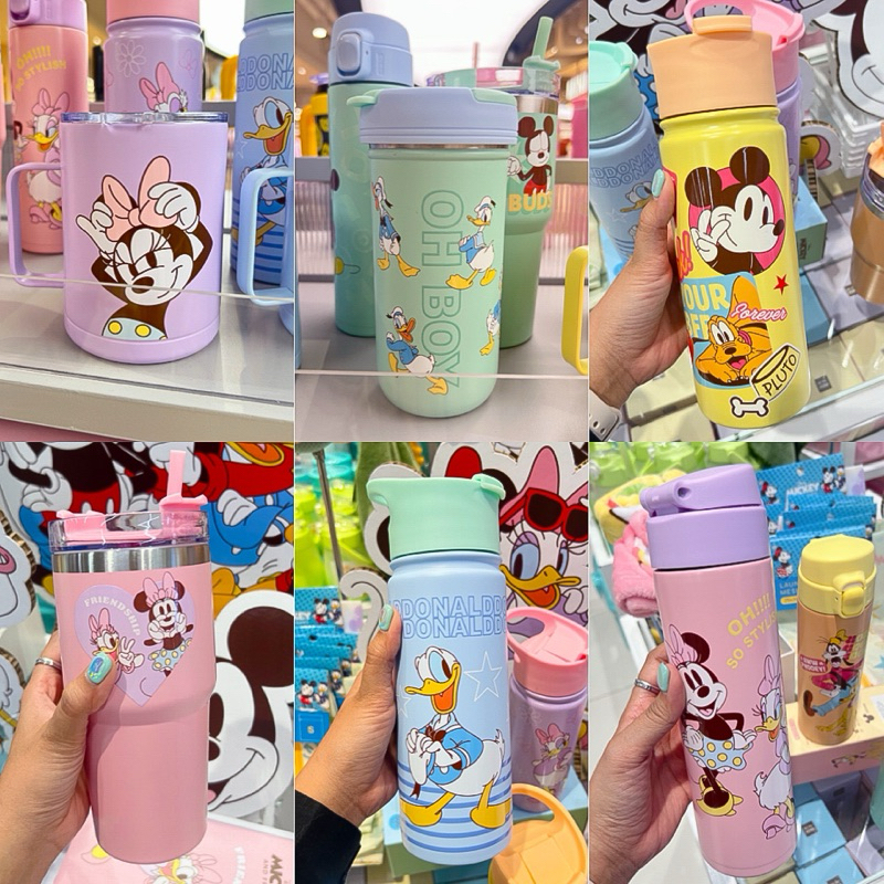LIVEลด50%! [พร้อมส่ง] แก้วน้ำเก็บความเย็นดิสนีย์ มิกกี้เม้าส์แก้วเก็บร้อนเย็นดิสนีย์งานลิขสิทธิ์แท้100% Minimono