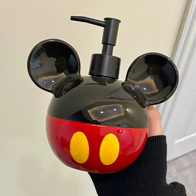พร้อมส่ง ขวดปั๊ม Mickey มิกกี้ ขวดปั๊มสบู่เหลว เซรามิค ceramic น่ารักมาก ห้องน้ำ โมเดล ตั้งโชว์ แต่งบ้าน 12005