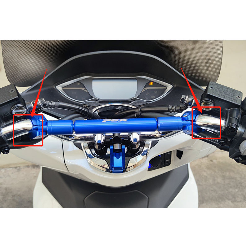 【OAPS】บาร์ มอเตอร์ไซค์ ขาจับอเนกประสงค์ For HONDA PCX125/150 PCX160 แฮนด์บาร์อลูมิเนียม 7/8 นิ้ว 22 มม. ปรับได้
