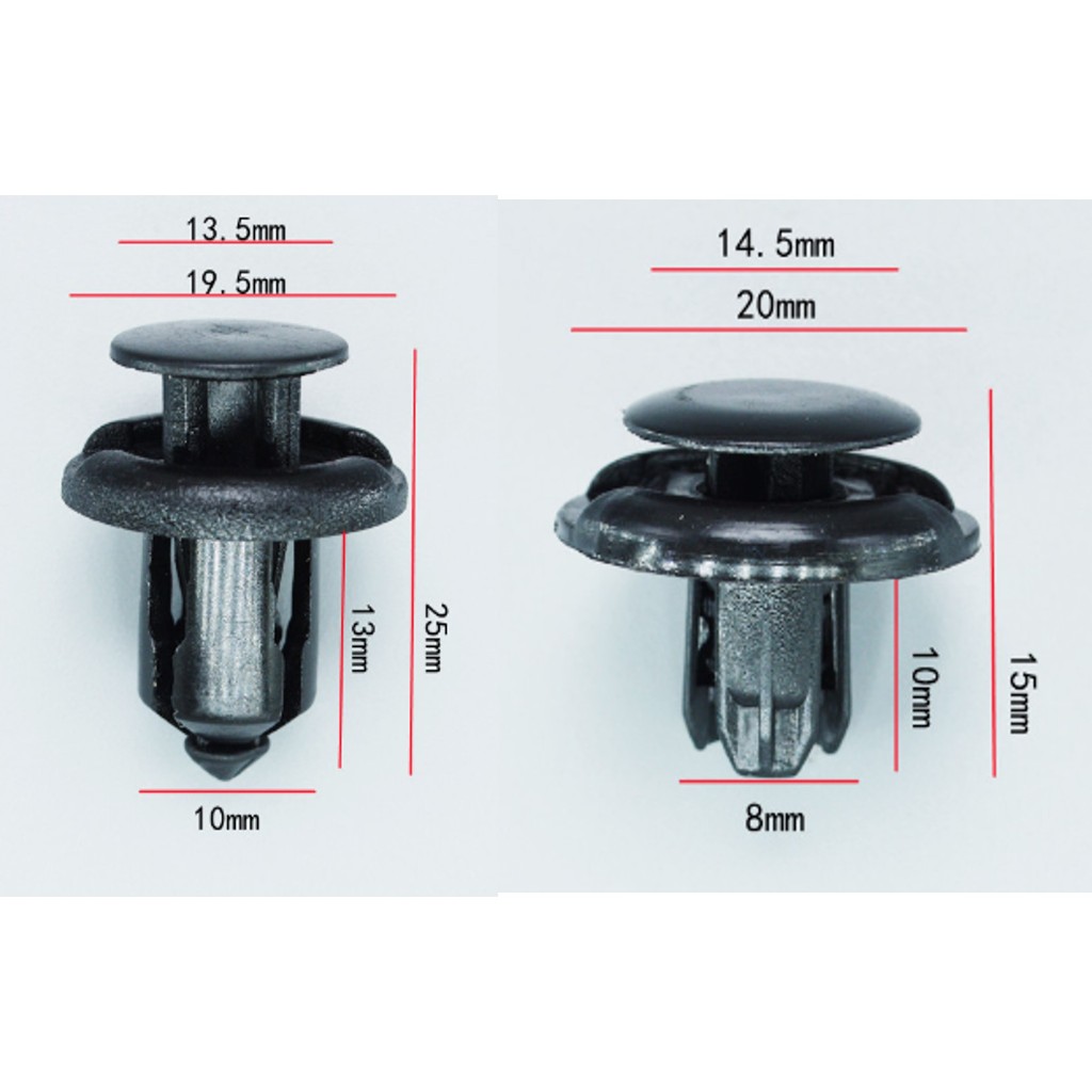 SKU-A136(ชุด 15 ตัว) พุกพลาสติกยึดแผงกันลมกันกระแทกด้านหน้าใต้ห้องเครื่อง HONDA CITY ZX(2002-2008) ราคา ถูกที่สุด ดีลบีเคเค แกลเลอรีภาพที่ 5