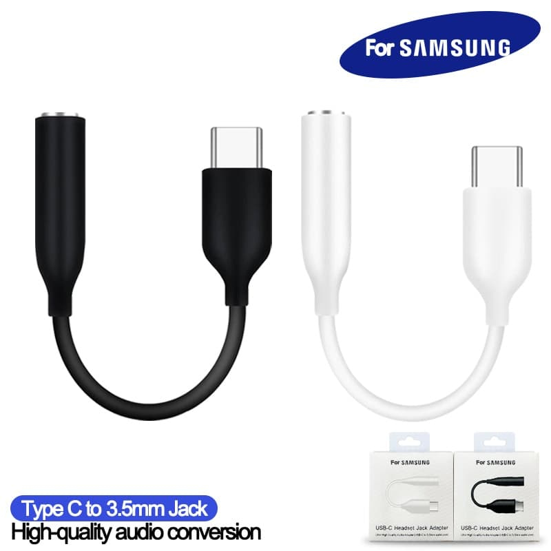 Samsung TYPE C headphone adapter converts to genuine 3.5mm headphones