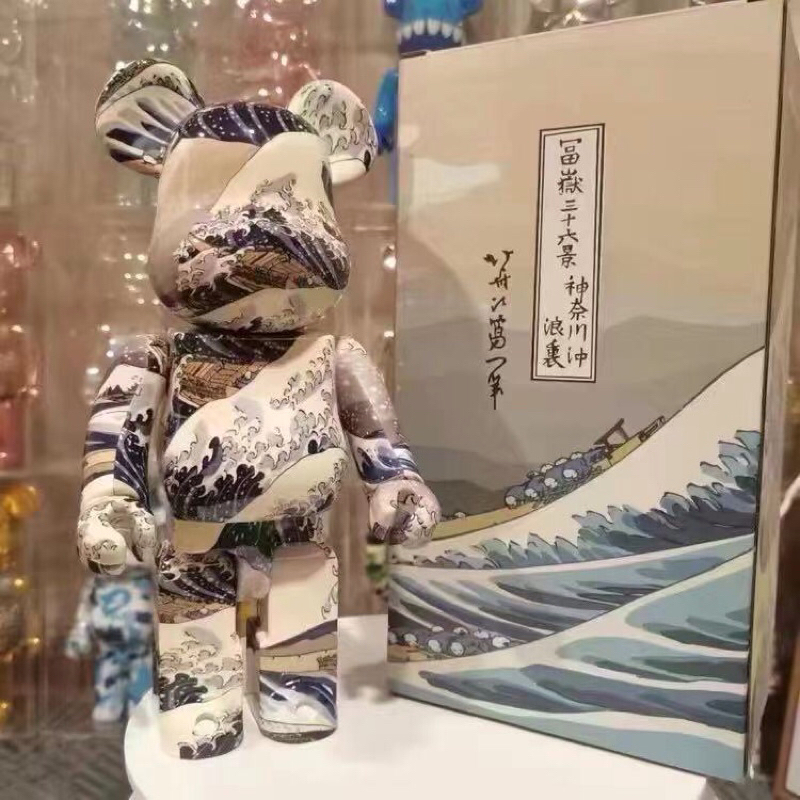 Bearbrick Action Figure Toy Kanagawa Surfing ตุ๊กตาแอ็คชั่น 400% Collections