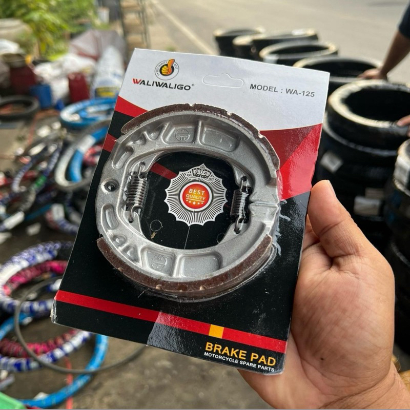 ผ้าเบรคหลัง wa100 wa110i wa125 สแมท ปลาวาฬ waLED ทุกรุ่น waliwaligo ไม่ หอนไม่ลืนหนึบๆ