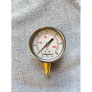 Pressure Gauge Nuova Fima เกจวัดแรงดัน / แรงดูด หน้าปัด 2.5" เกลียว 1/4" เกจสแตนเลสเกลียวออกล่างทองเหลือง NPT&BSP