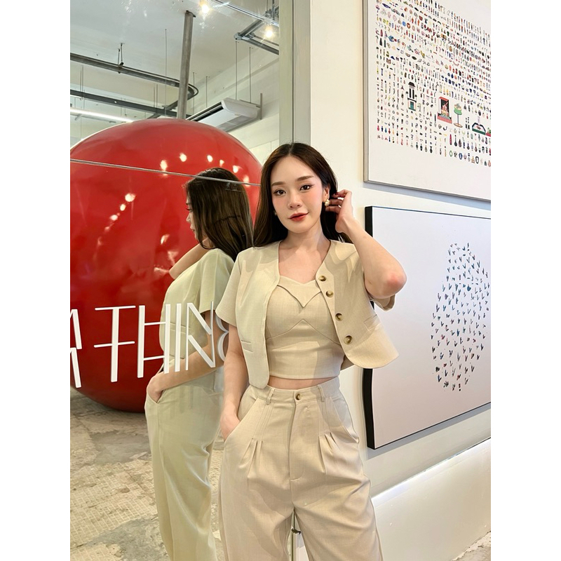 โยเกิร์ตเซท3ชิ้น งานผ้าสูทพรีเมี่ยมนุ่มใส่