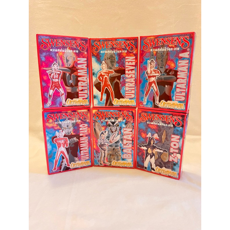 [RARE 1999] SWENSEN'S SUPER ACTION ULTRAMAN ปี 1999 อัลตร้าแมนครบชุด 6 แบบ ของใหม่ มือ 1 ของแท้ 100%