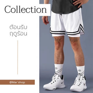กางเกงวิ่งมีซับใน กางเกงออกกำลังกาย ใส่เล่นกีฬา ฟิตเนส มีซับในและกระเป๋าด้านข้างทั้ง 2 ด้าน