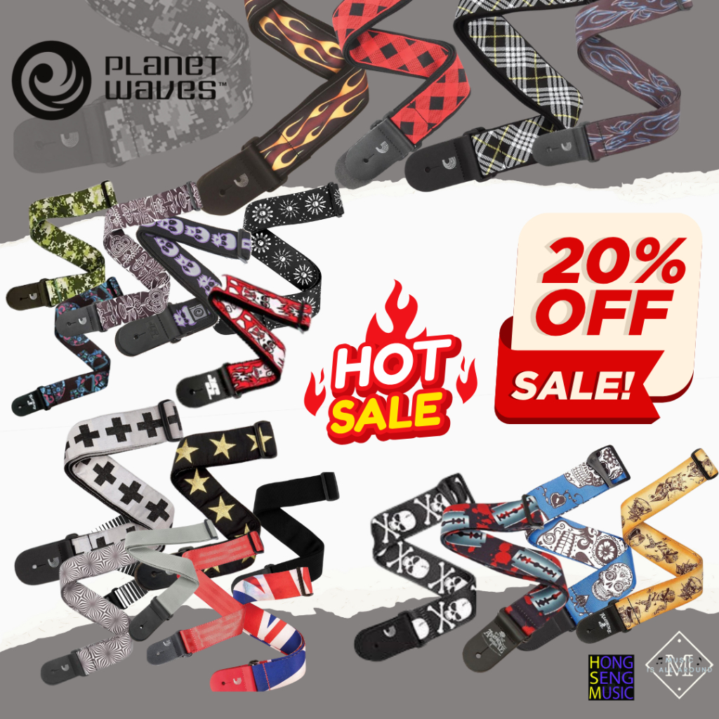 PROMOTION-20% สายสะพายกีต้าร์ PLANET WAVES