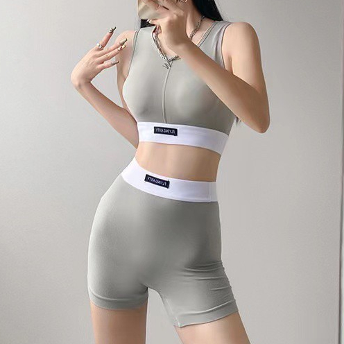 ชุดออกกำลังกาย ชุดเซ็ตกีฬา มีหลายแบบให้เลือก เสื้อและกางเกง รัดรูป เสื้อผ้ากีฬา สำหรับผู้หญิง สินค้าพร้อมส่ง - รูปที่ 3