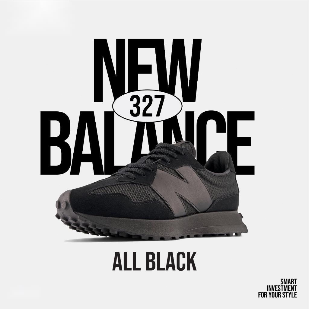 New Balance 327 All Black 100% Original BNIB Sneakers