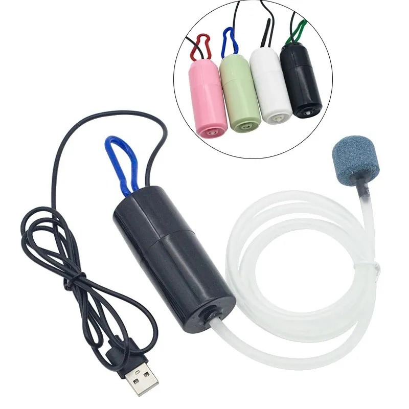 (ส่งจากไทย) ปั๊มออกซิเจน USB ขนาดเล็ก แบบพกพา ประหยัดพลังงาน สําหรับตู้ปลา ปั้มอากาศ ปั้มอ๊อกซิเจน