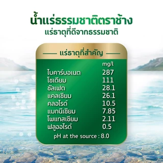 [ส่ง กทม. ปริมณฑล จังหวัดหลักอื่นๆ] Chang น้ำแร่ธรรมชาติตราช้าง ขนาด (460 มล. X 12 ขวด) 1 แพ็ค 12 ขวด